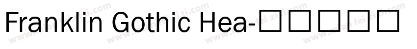 Franklin Gothic Hea字体转换